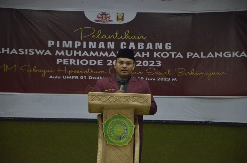 Pelantikan Pimpinan Cabang Ikatan Mahasiswa Muhammadiyah Kota Palangka Raya Menyuarakan Gerakan Sosial Berkemajuan